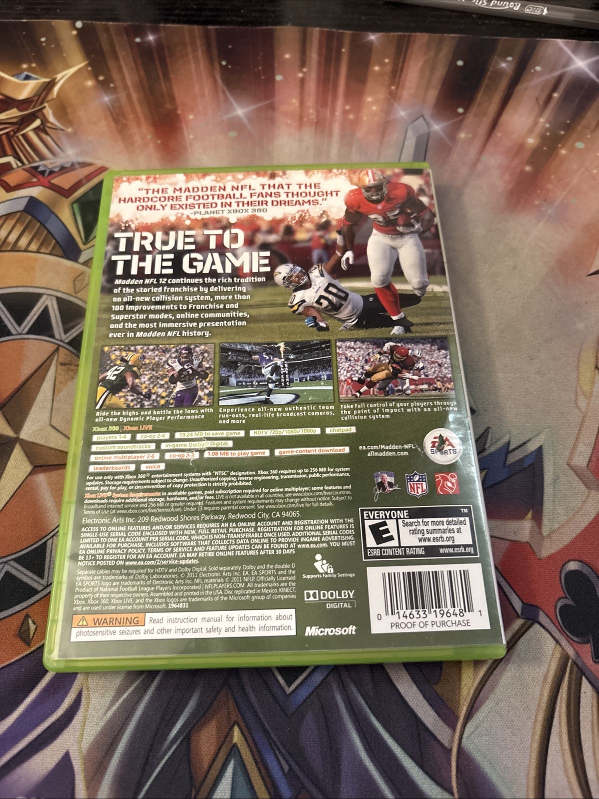 Madden NFL 12 Peyton Hillis (Xbox 360, 2011) Complete w/ Manual CIB