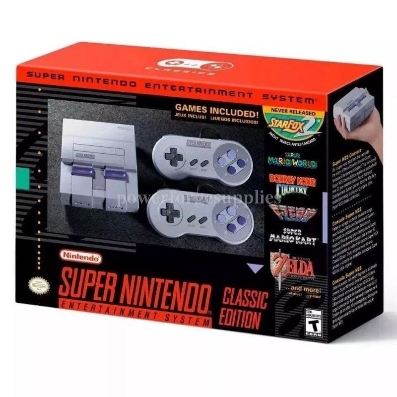 NO USED Super Classic Mini Entertainment System SNES Included 21 Games 1SET US