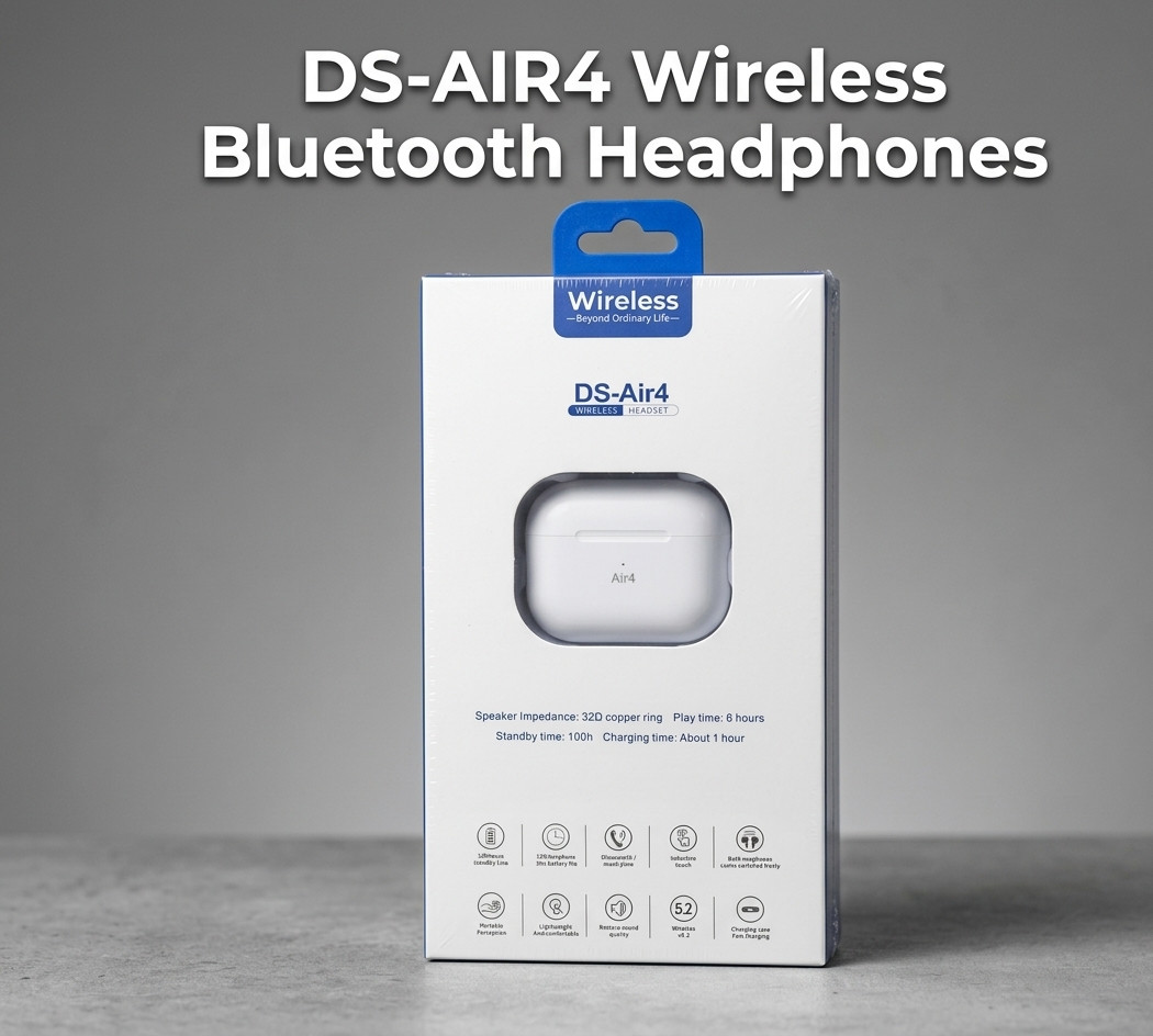 DS-Air4 Wireless Bluetooth Earbuds Headphones Noise Reduction Charging Case