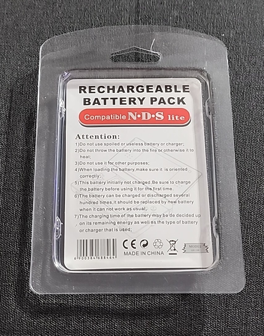 2000mAh Replacement Battery For Nintendo DS Lite Brand New In Box With Tools