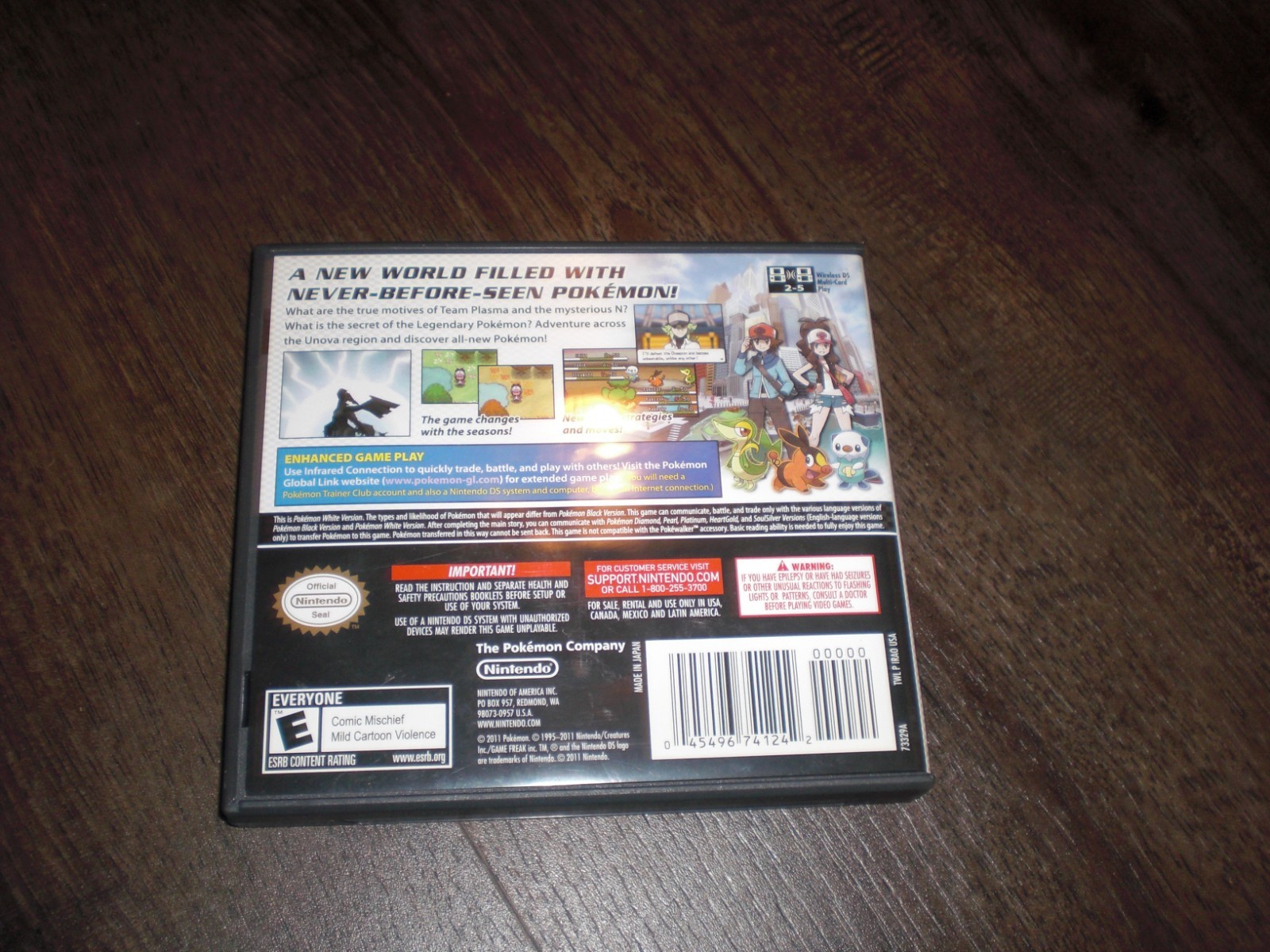 Pokemon White Version 1 AUTHENTIC GENUINE Nintendo DS 3DS 2DS XL COMPLETE CIB