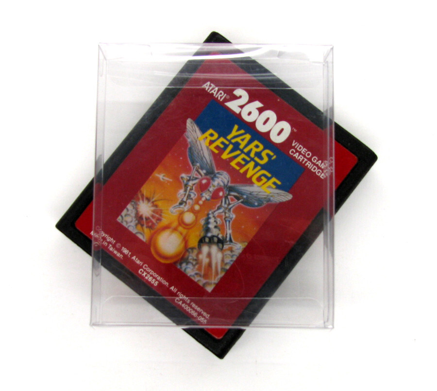 50x ATARI 2600 GAME CARTRIDGE CLEAR PLASTIC PROTECTIVE BOX PROTECTOR SLEEVE CASE