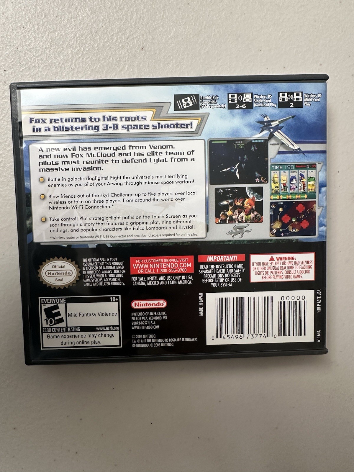 Star Fox Command (Nintendo DS, 2006) Game, Case, And Manual, Tested