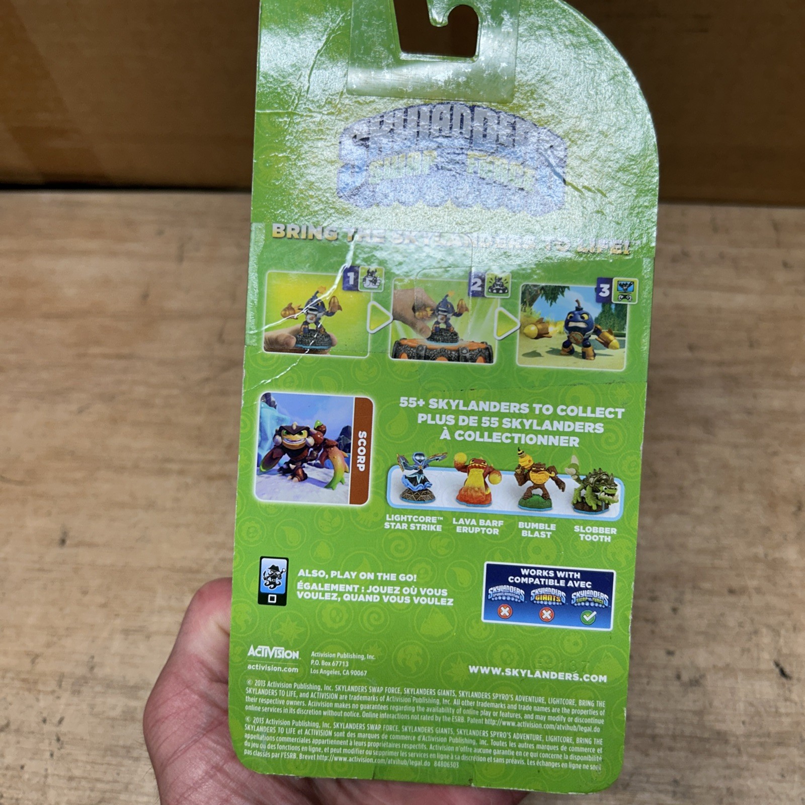 Skylanders Swap Force – SCORP Earth Element (2013 Release) Boxed