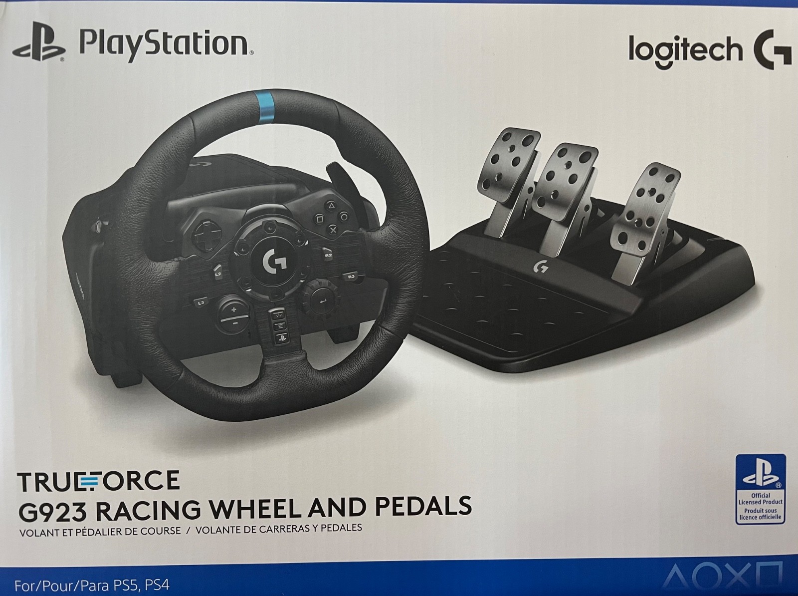 Logitech G923 Racing Wheel & Pedals for PS5/PS4/PC TRUEFORCE – Brand New Sealed