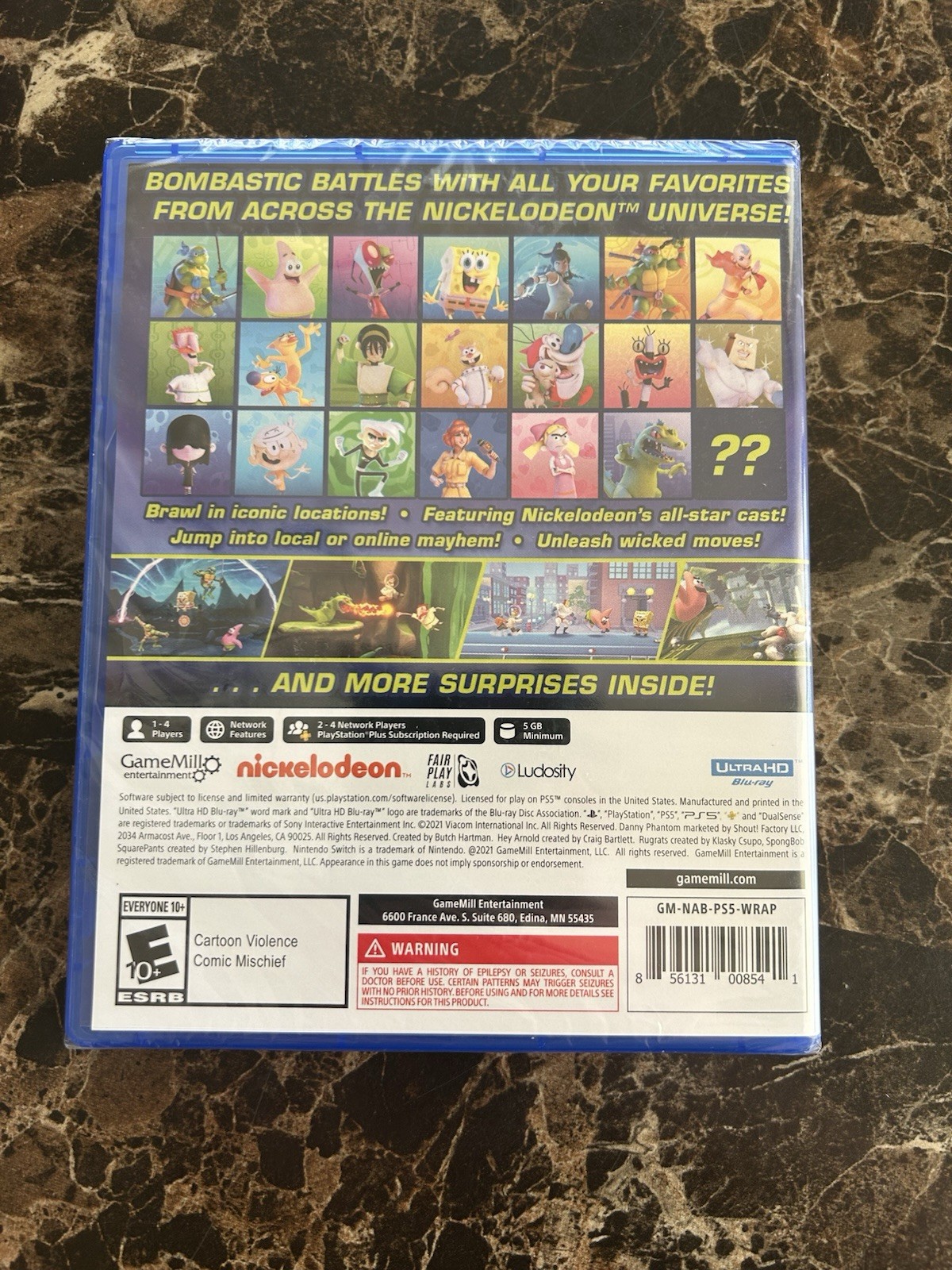 GameMill Entertainment Nickelodeon All-Star Brawl PS5 Fighting Multiplayer Game