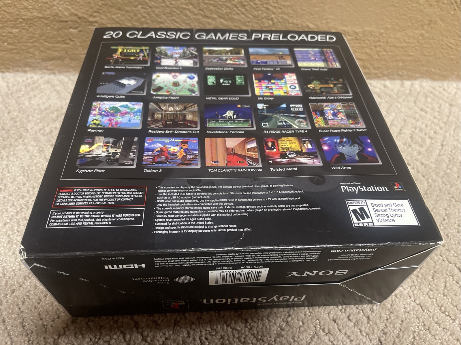 Sony PlayStation Classic Gray Console Brand New Factory Sealed