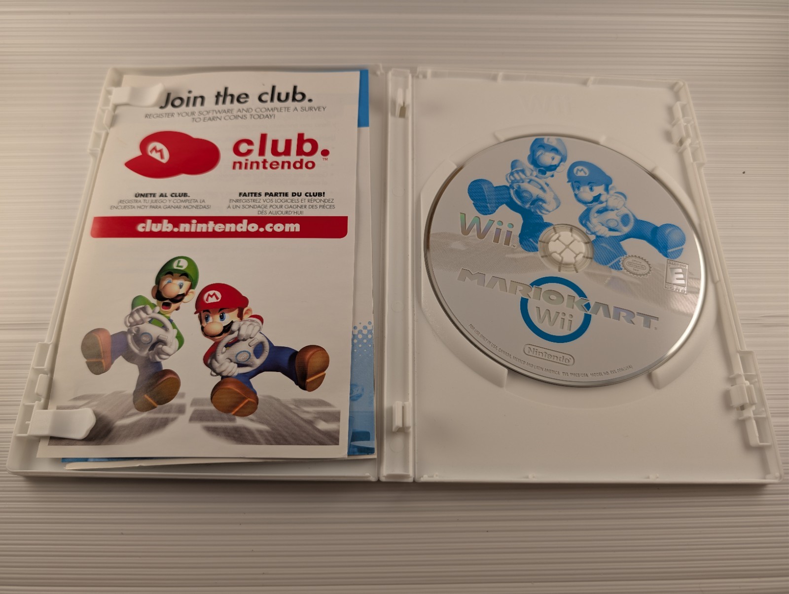 Mario Kart Wii Case, Manual, Flyers – 2 Wheel NINTENDO Wii – Tested