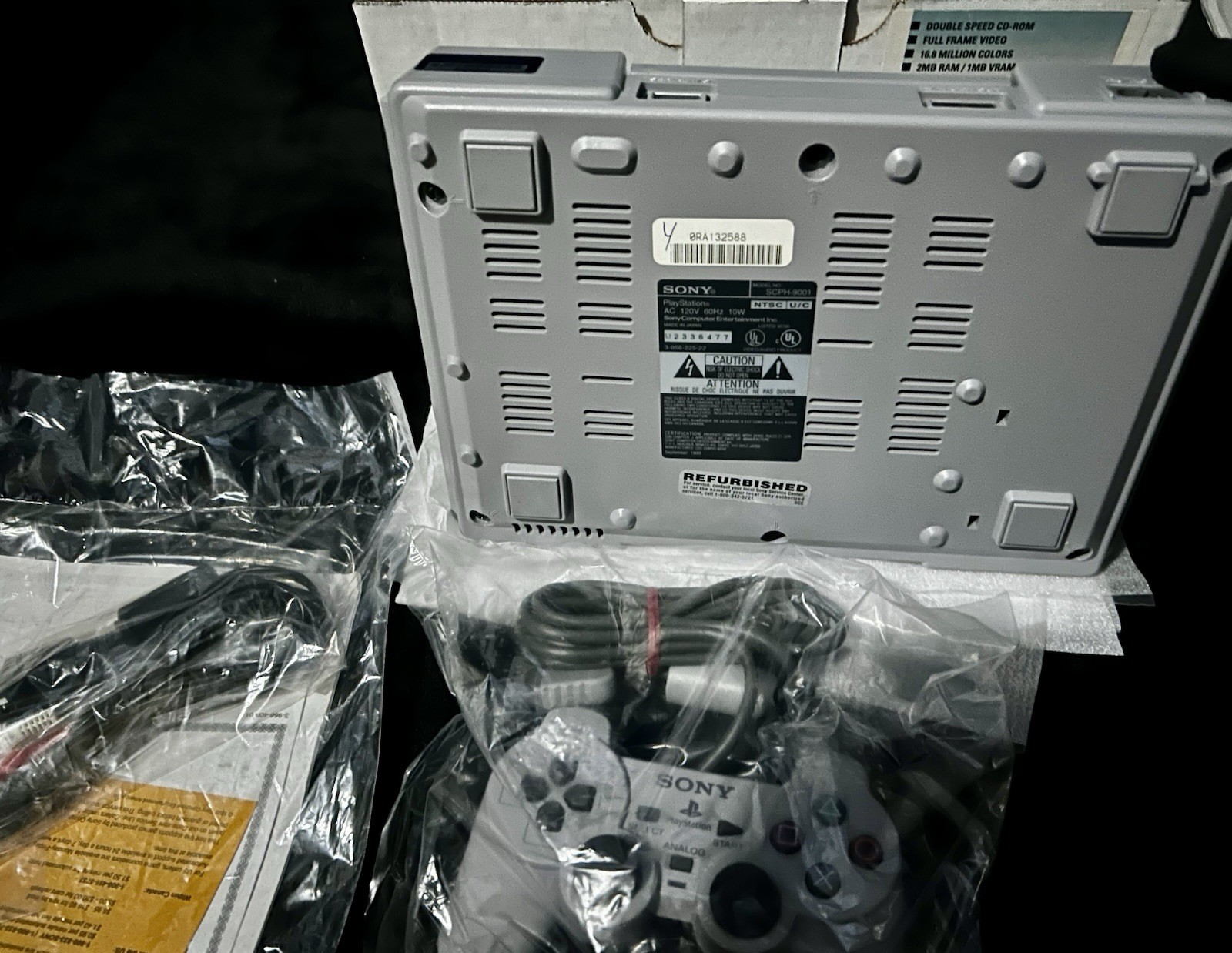 (TWO) SONY PLAYSTATION 1 CONSOLE SETS FULLY SERVICED BY SONY (ULTRA RARE)