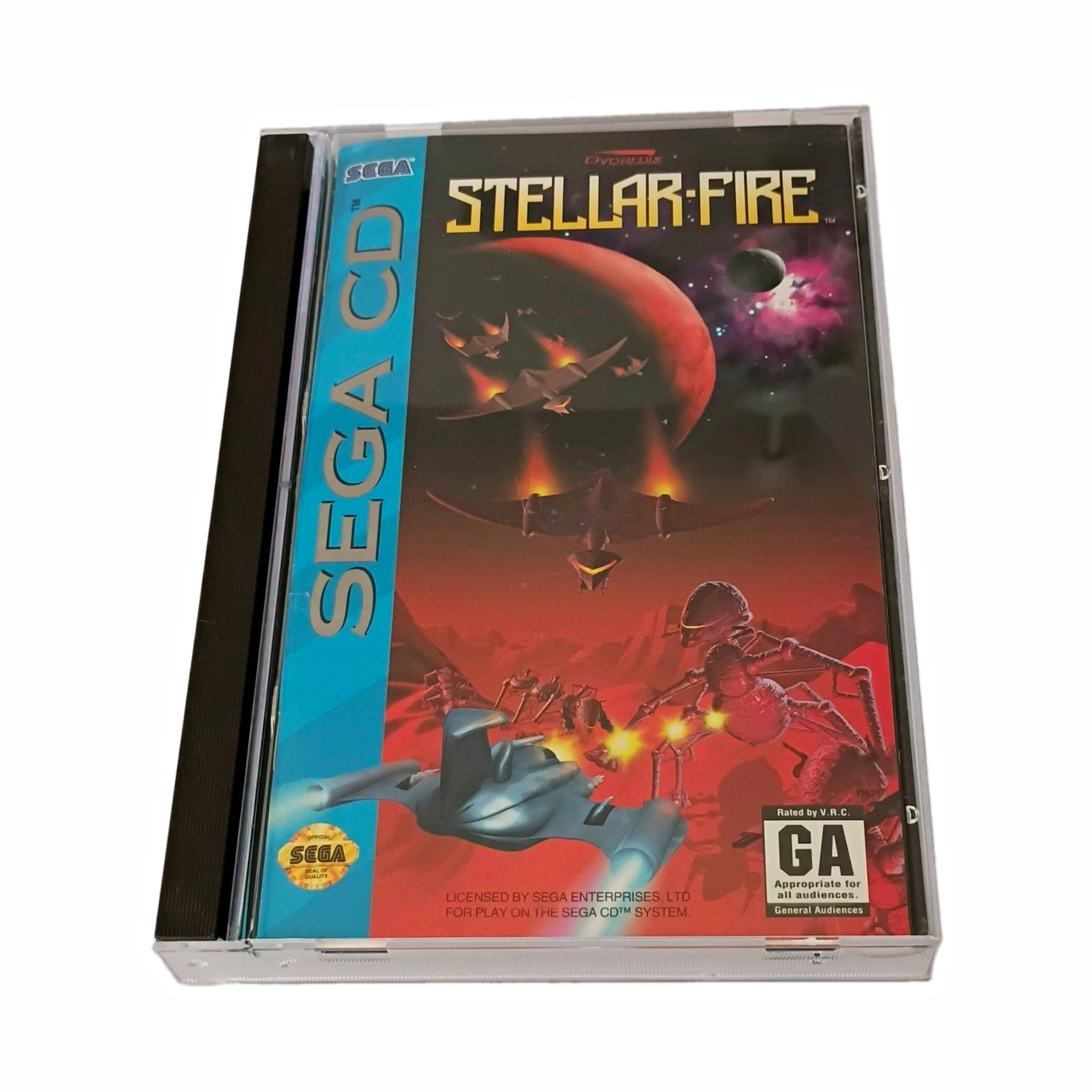Dynamix Stellar-Fire (Sega CD) Manual & Case Included NTSC-U/C 1993 Shooter