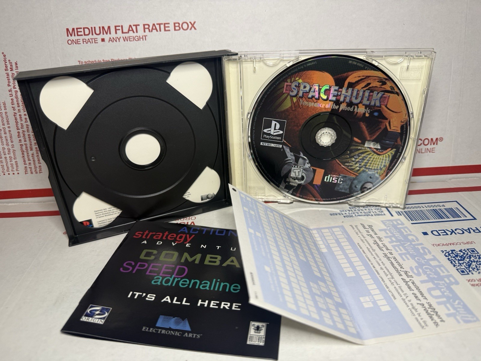 Space Hulk Vengeance of the Blood Angels PlayStation 1 CIB W/ Reg Card Tested