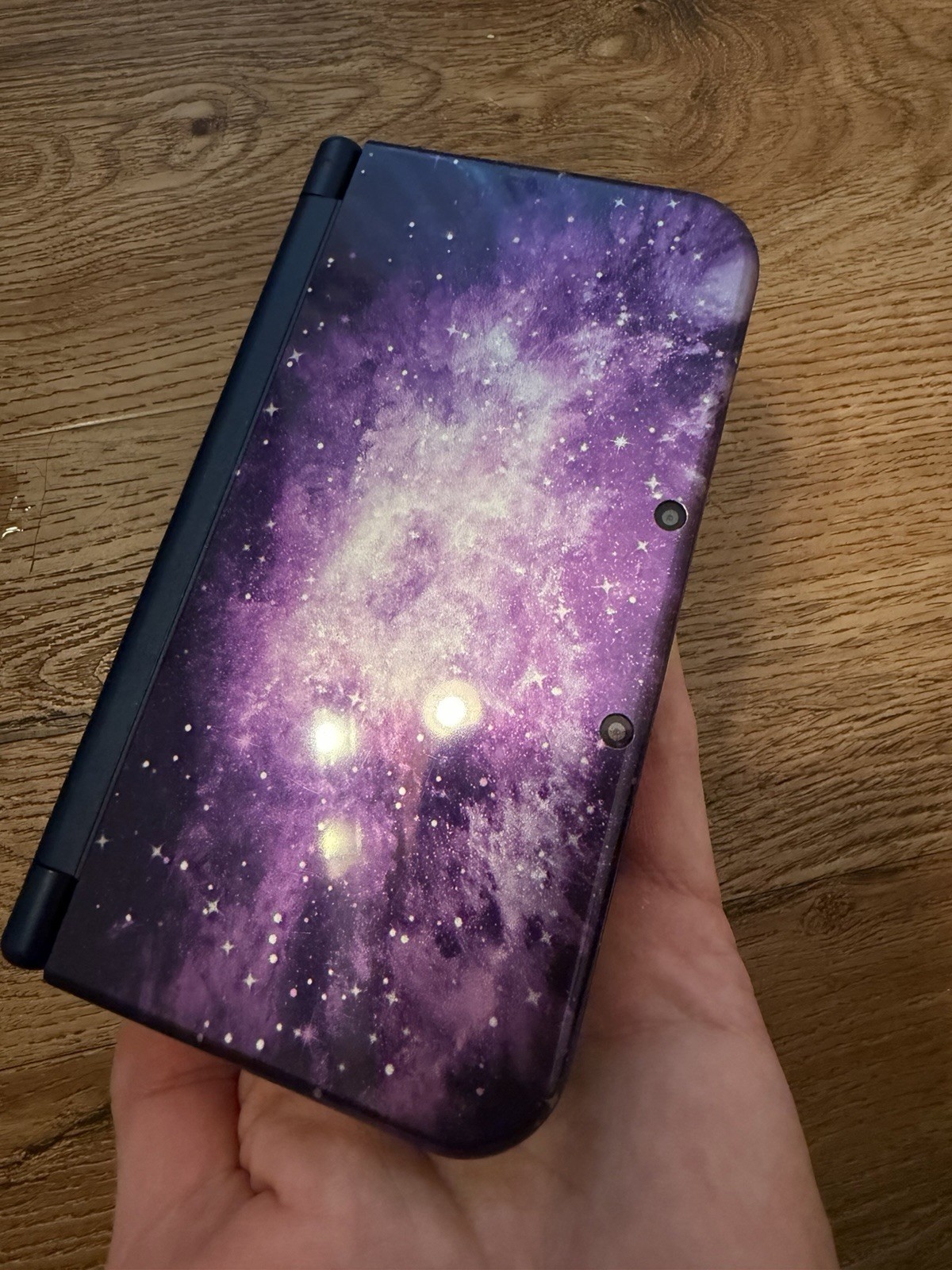 Nintendo New 3DS XL Galaxy Edition Handheld Console System – Purple w/charger