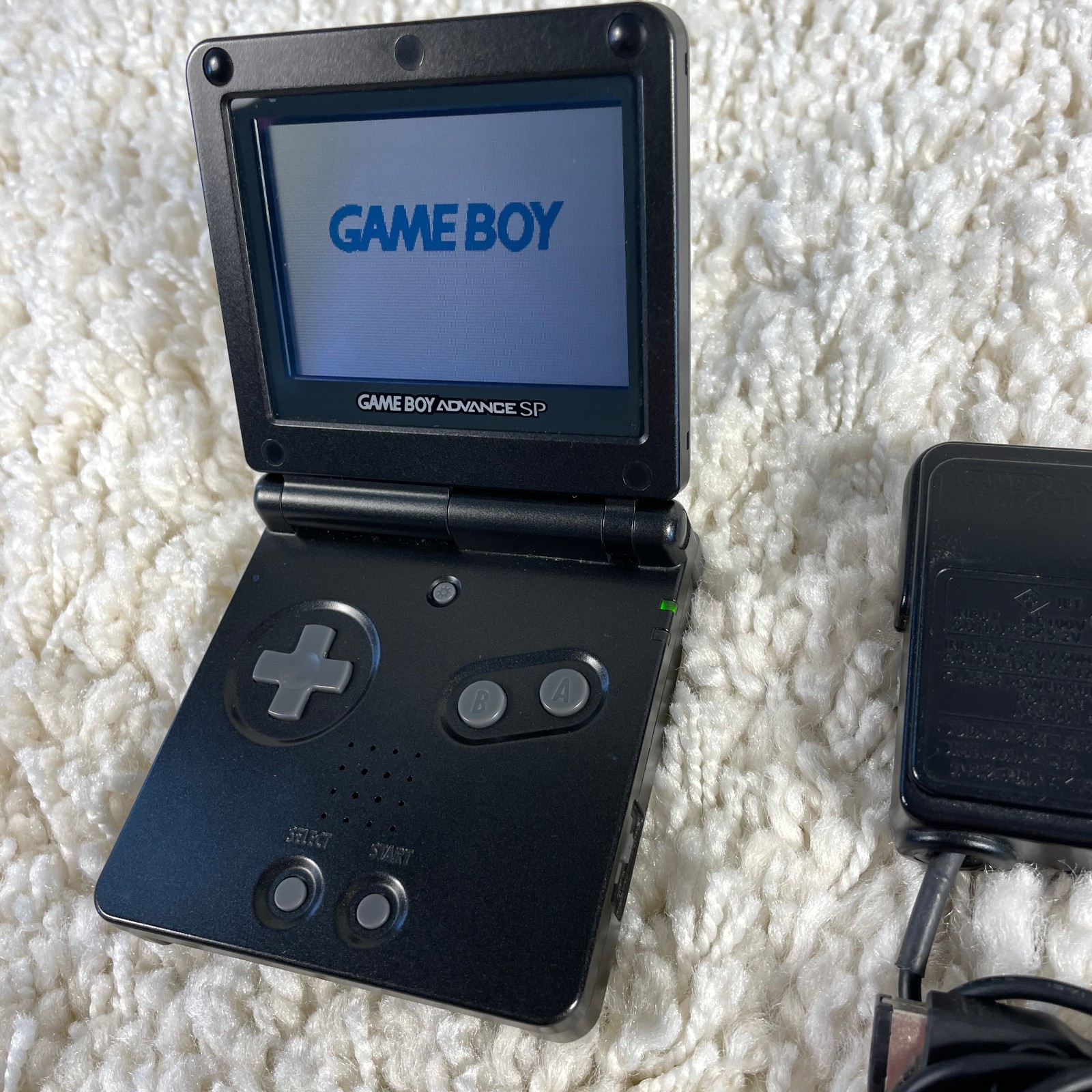 Nintendo Gameboy Advance GBA SP Onyx Black Handheld System Console AGS-001 Works