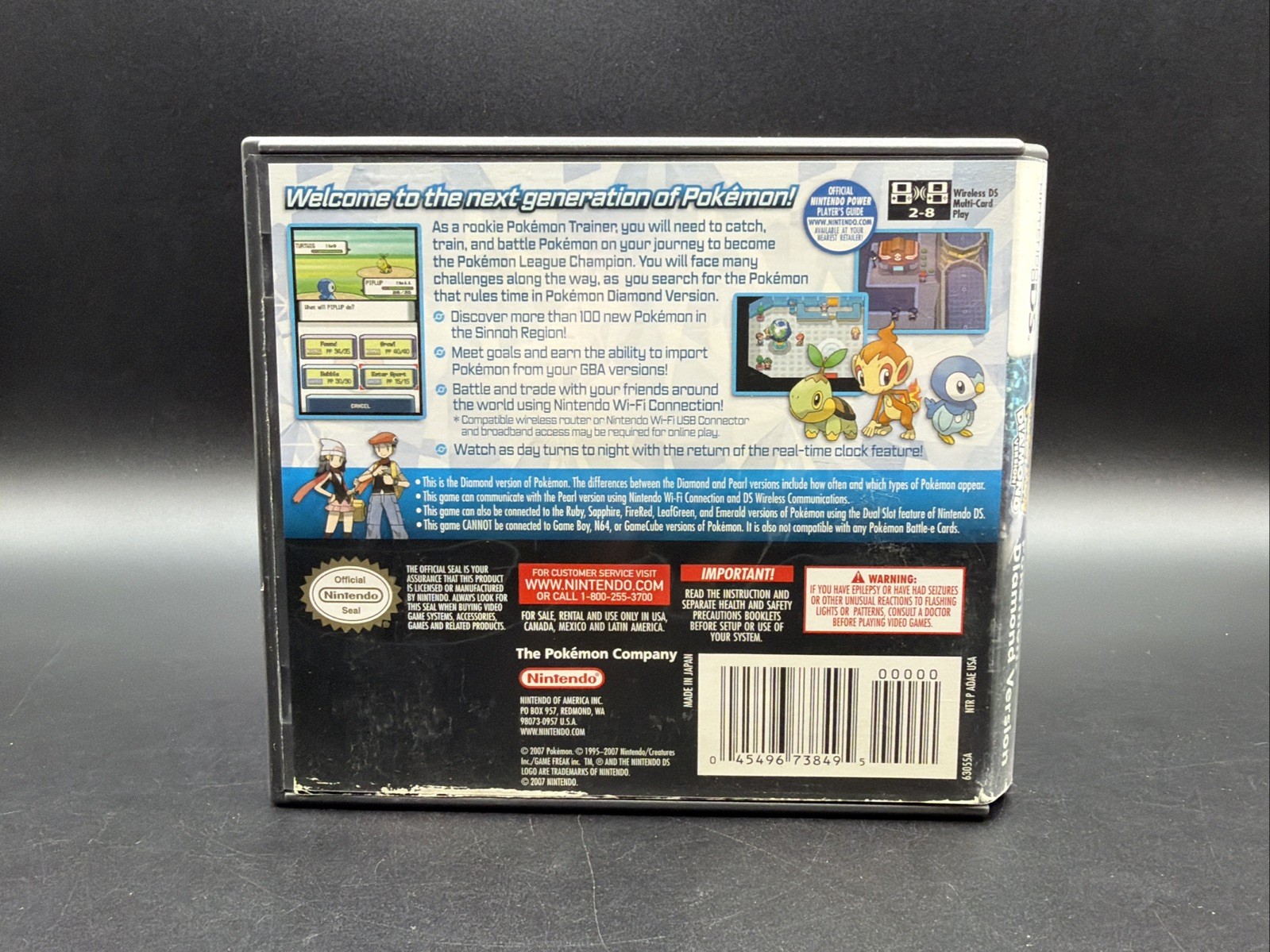 Pokemon Diamond Version Nintendo DS •SEE PHOTOS AND DESCRIPTION!• Tested Works