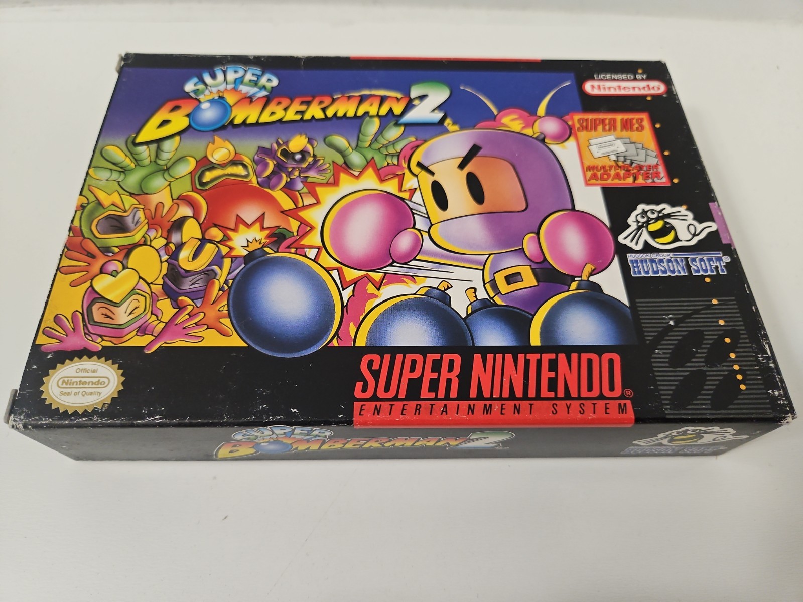 Super Bomberman 2 Box And Manual Only Super Nintendo SNES 1st Print