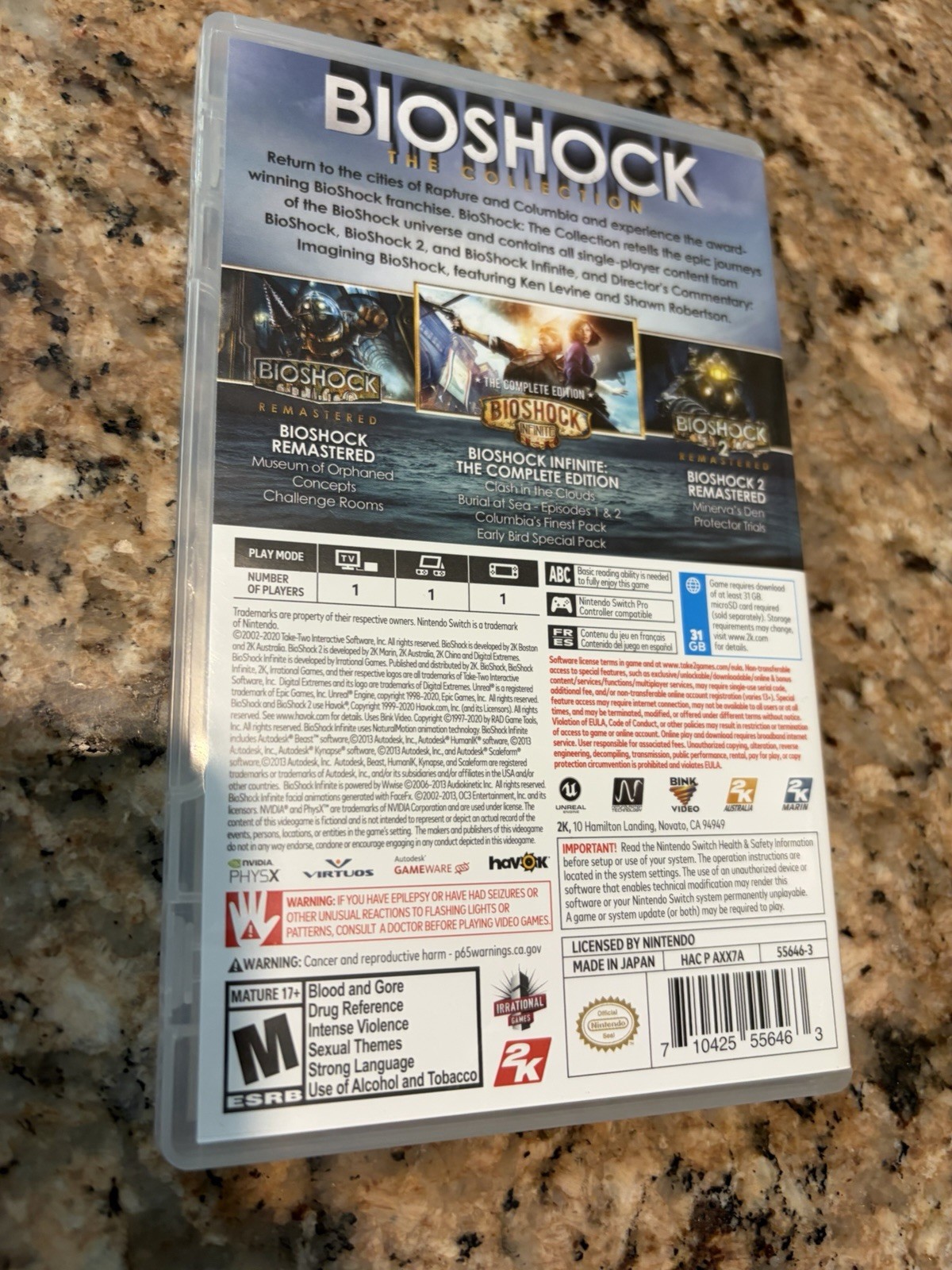 BioShock: The Collection Nintendo Switch 2020 Complete-In-Box
