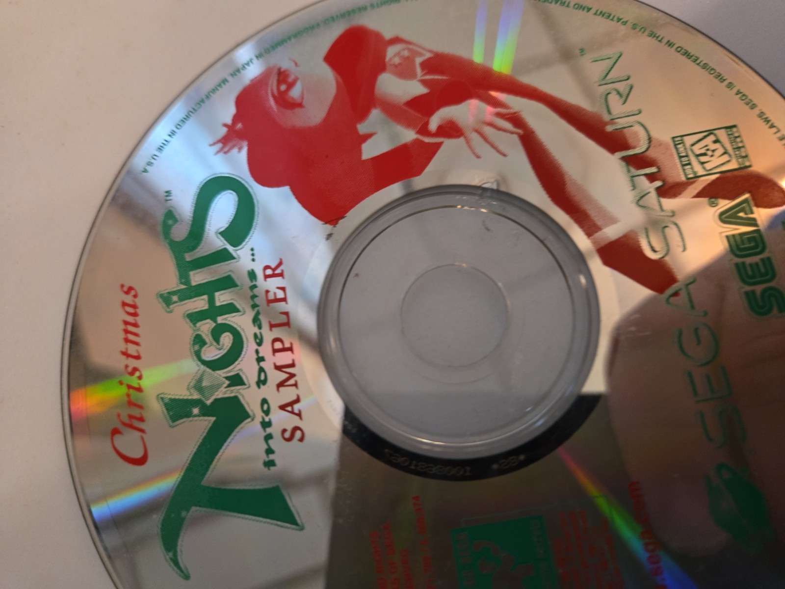 Christmas Nights Into Dreams Sega Saturn, 1996 Sampler Disc US Vers. See Pics