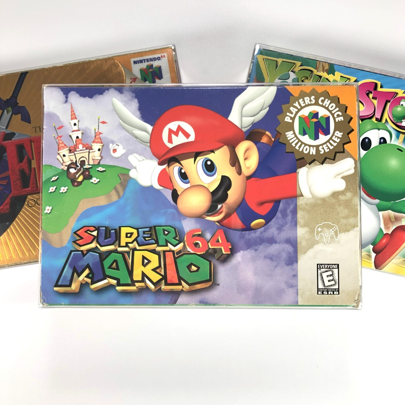 25 N64 Clear Plastic Box Protector Sleeve Case for Complete CIB Games