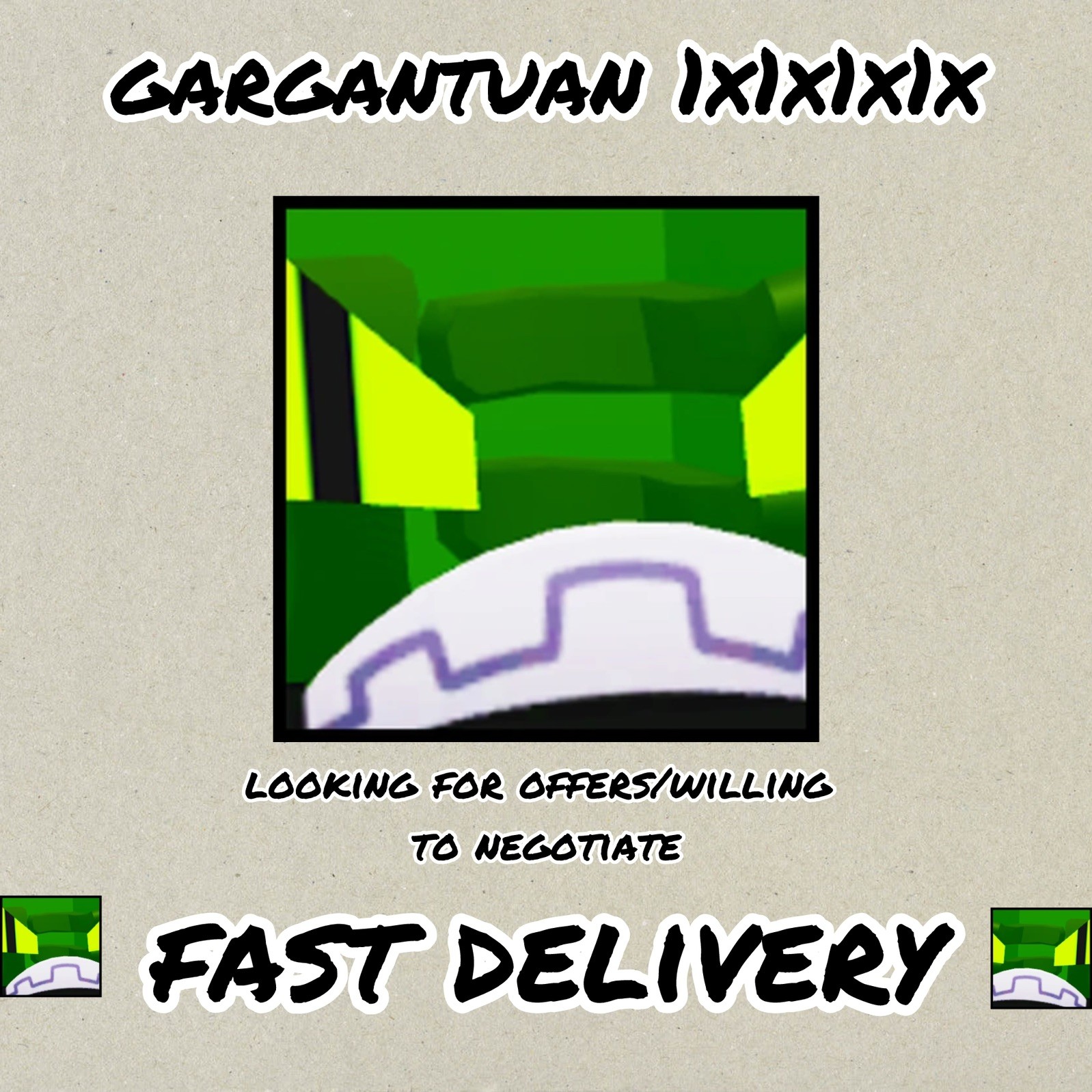 Gargantuan 1x1x1x1x | Pet simulator 99 | fast delivery | PS99 | Ps99 gargantuans