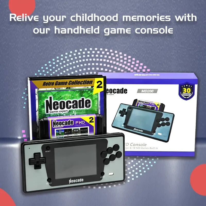 Handheld Sega Genesis Console 16Bit Pocket HDTV Output Mega Drive Game portable