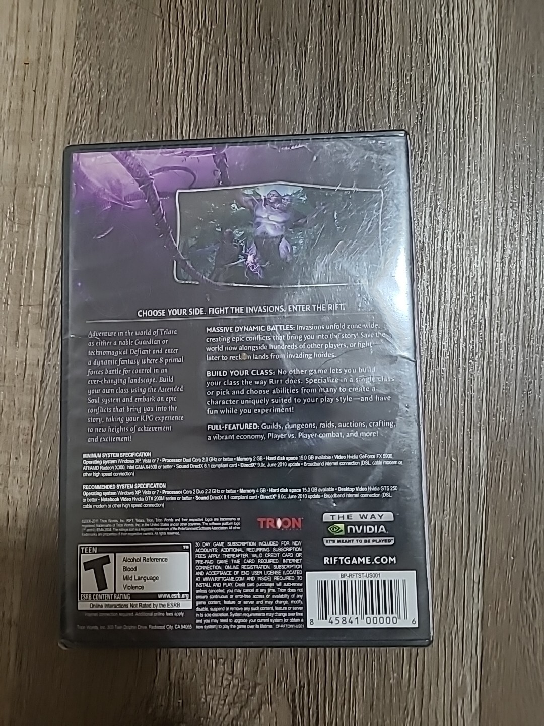 Rift (PC, 2011) Game New Unopened