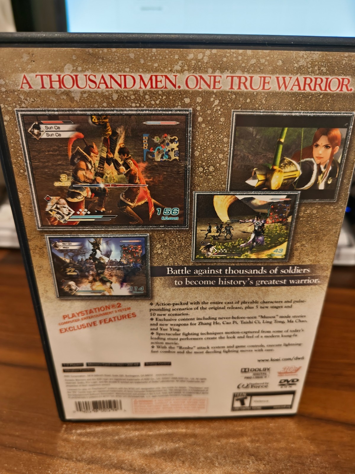 Dynasty Warriors 6 (Sony PlayStation 2, 2008) Tested 6/28/26