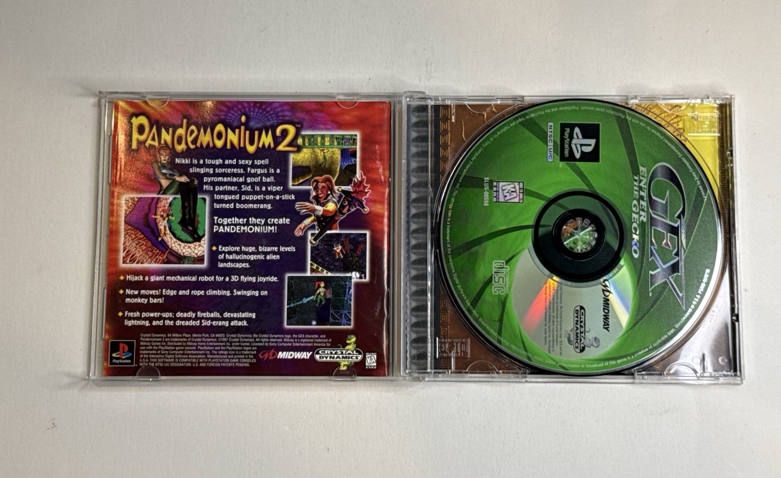 3 Game PS1 Gex Lot: Gex 1, 2, & 3 (Sony PlayStation 1) All CIB Complete W Reg