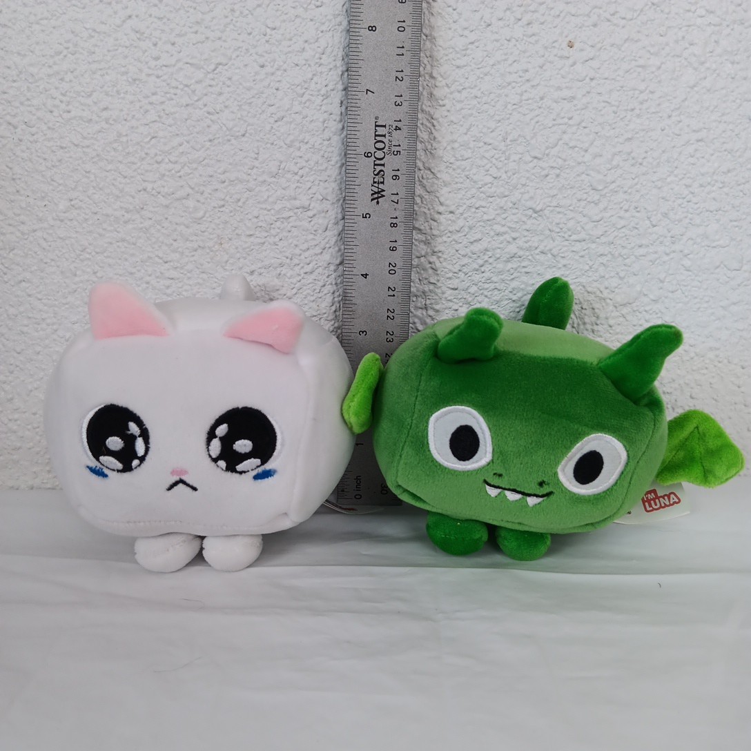 Phatmojo Pet Simulator X Series 1 Green Luna Dragon & Crying Cat Plush