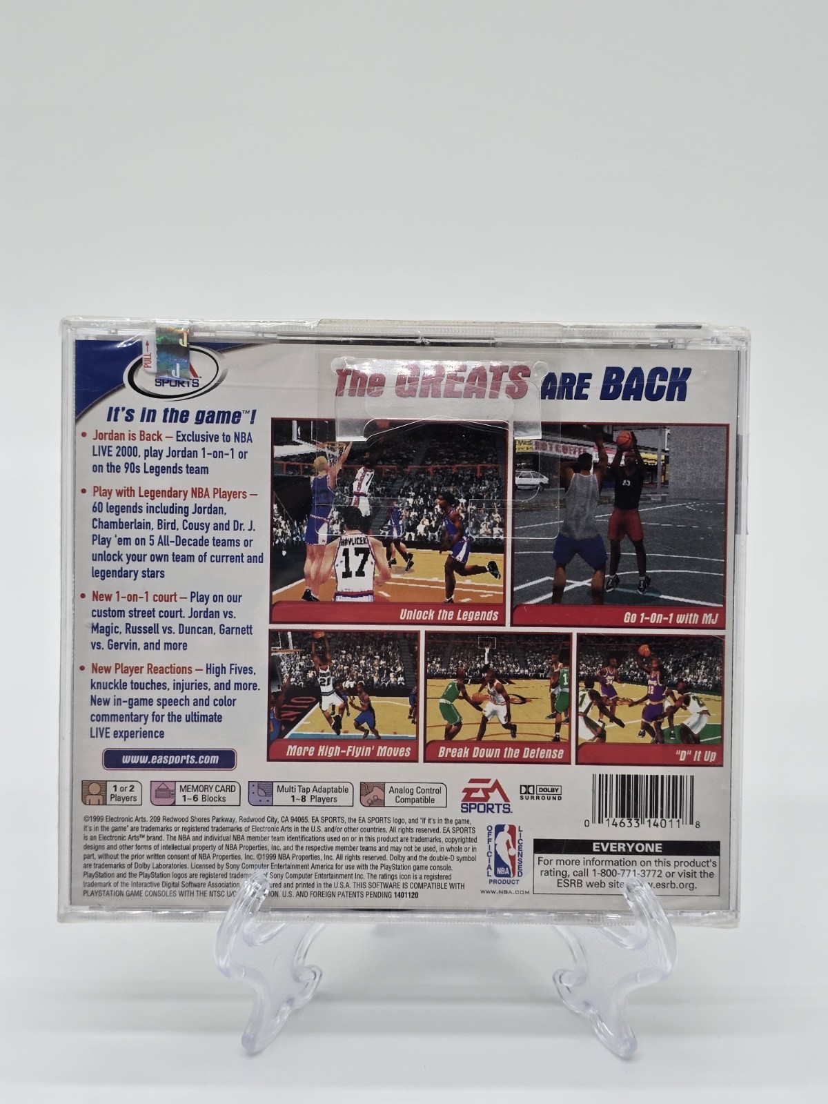 🏀 NBA Live 2000 – Sony PlayStation – Brand New – Tim Duncan – Jordan Edition 🎮