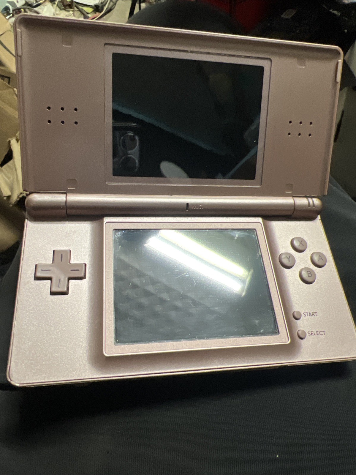Nintendo DS Lite USG-001 Console Metallic Rose Console TESTED