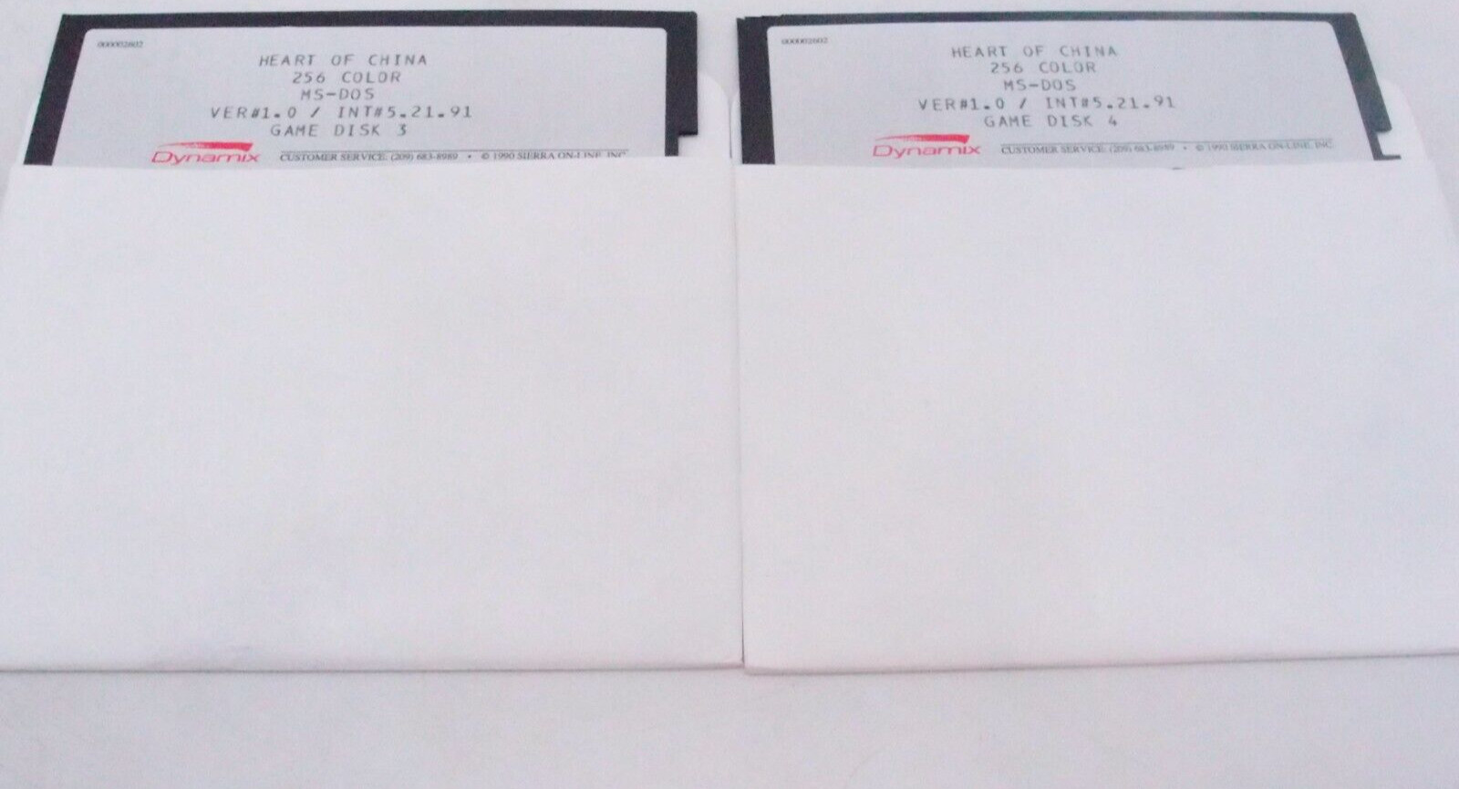 Heart of China (PC, 1991) Big Box 5.25″ Disks