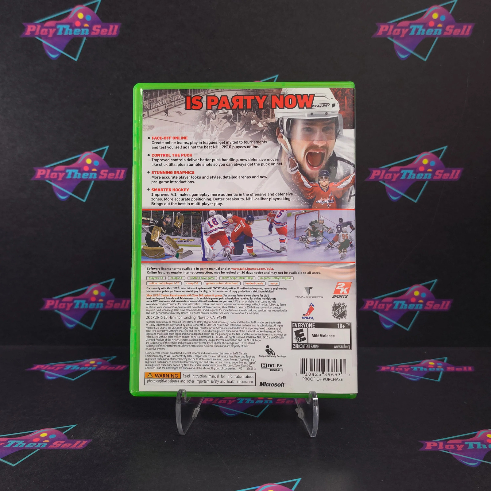 NHL 2K10 Xbox 360 Complete – Excellent – 1 Year Warranty