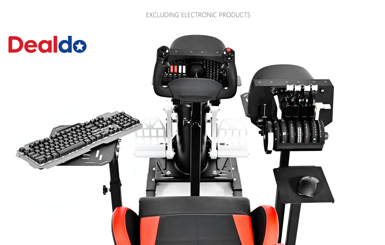 Modular Flight Racing Simulator Cockpit Adjustable Sim Rig No Seat