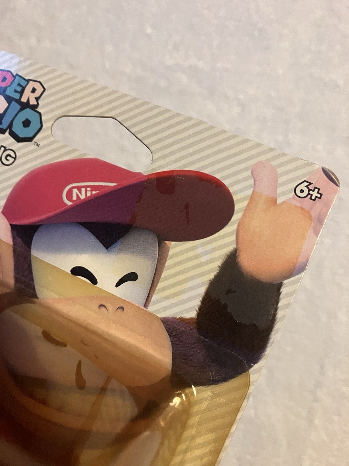 Nintendo Amiibo Super Mario Series Diddy Kong Figure *Sun Damaged Package*