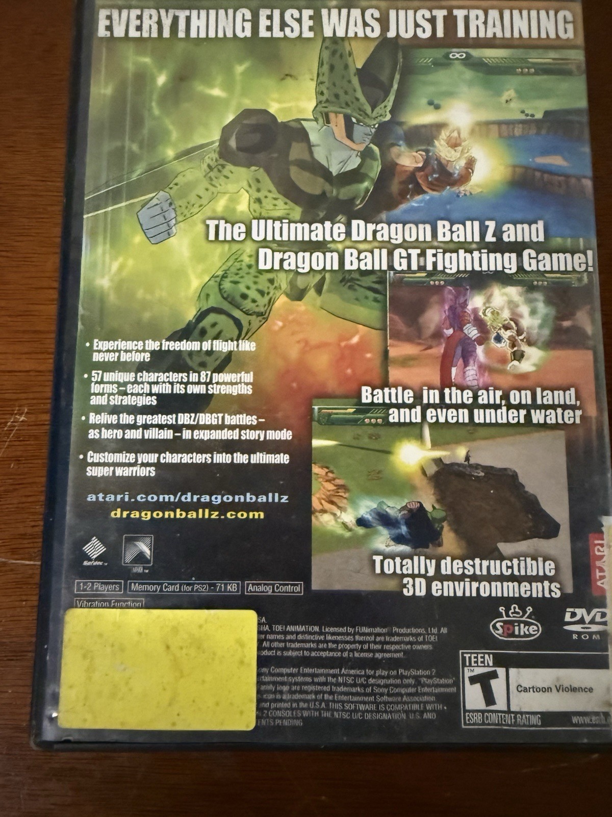 Dragon Ball Z Budokai Tenkaichi PS2 NO MANUAL Tested Working