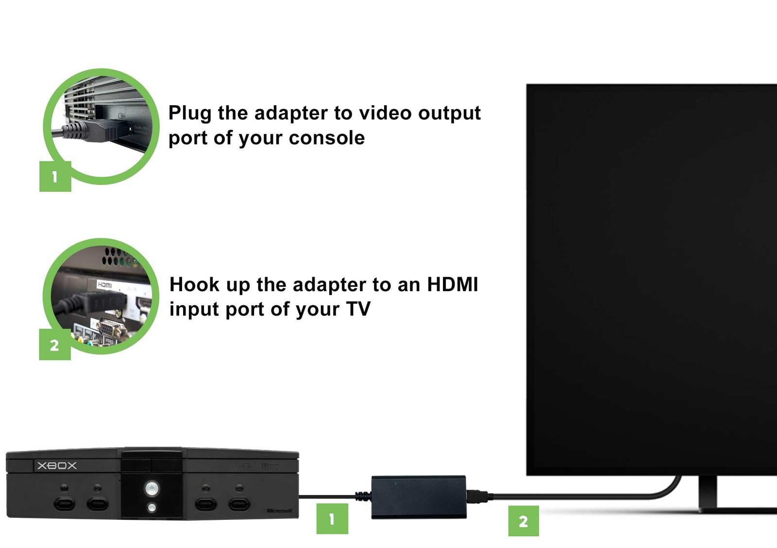 HDMI Cable for Original Xbox Console, Original Xbox to HDMI Adapter with Comp…