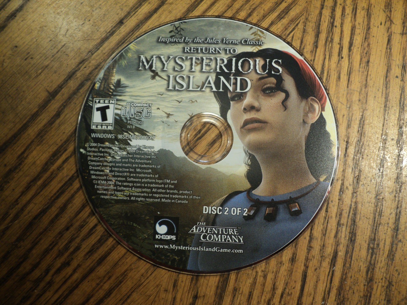 Return To Mysterious Isla (The Adventure Company, 2004) Case, Manual & 2 Disc