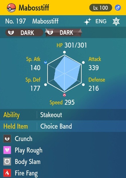 Pokemon Scarlet and Violet 6iv Shiny Max EV Mabosstiff