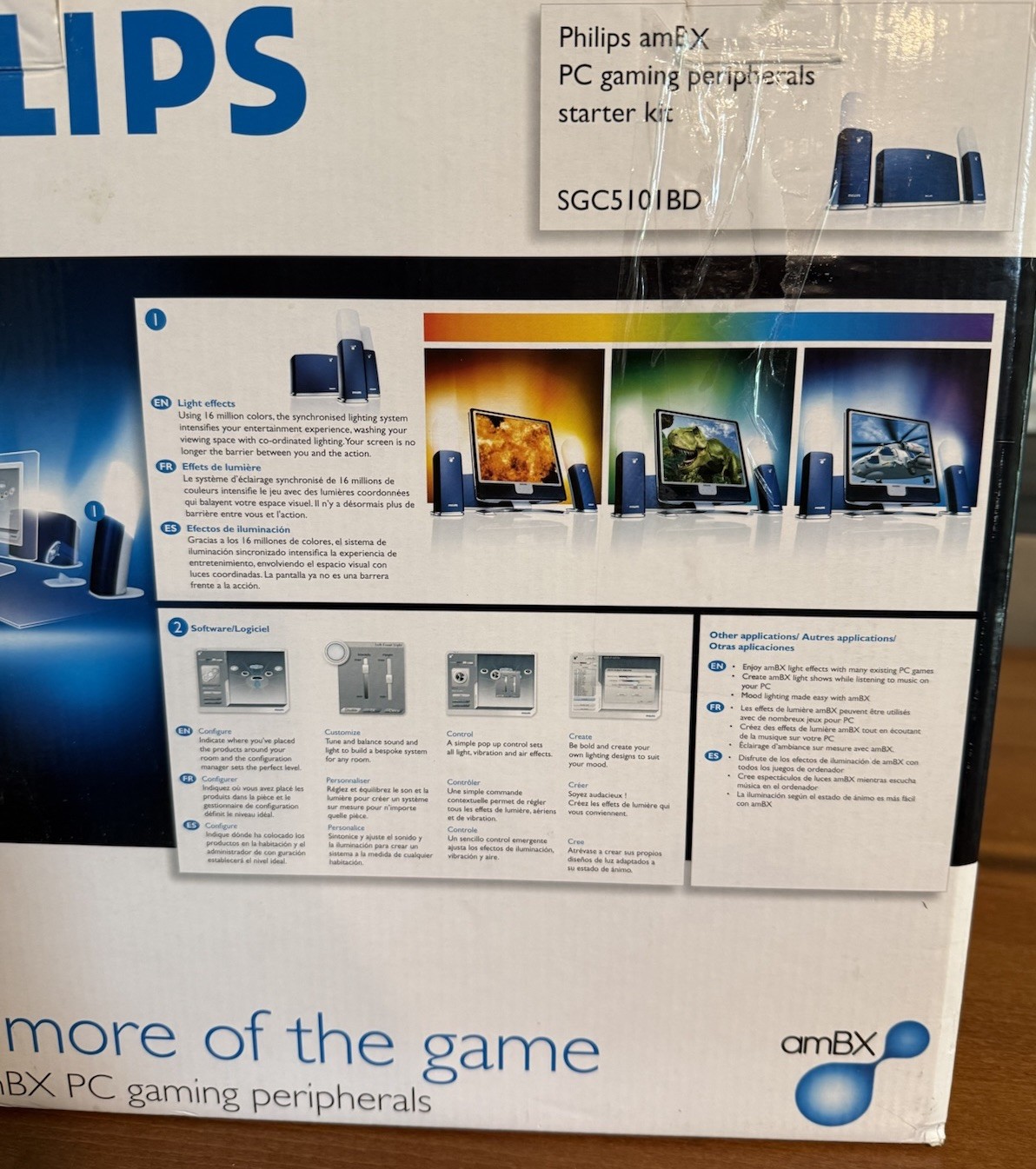 Philips amBX PC Video Gaming Peripherals Lights Starter Kit SGC5101BD HAWX Game