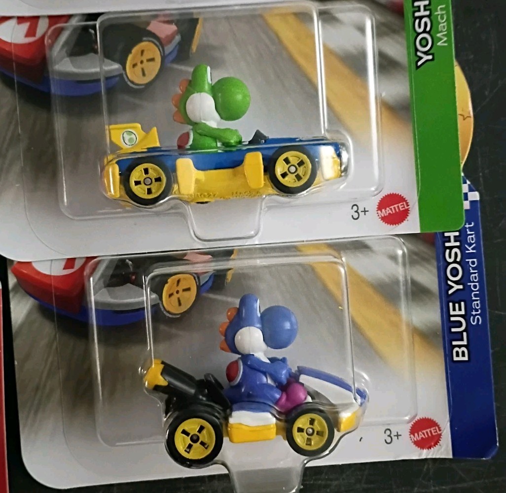 15-PK SUPER MARIO KART Hot Wheels Lot Dry Bones Waluigi Rosalina Peach Luigi