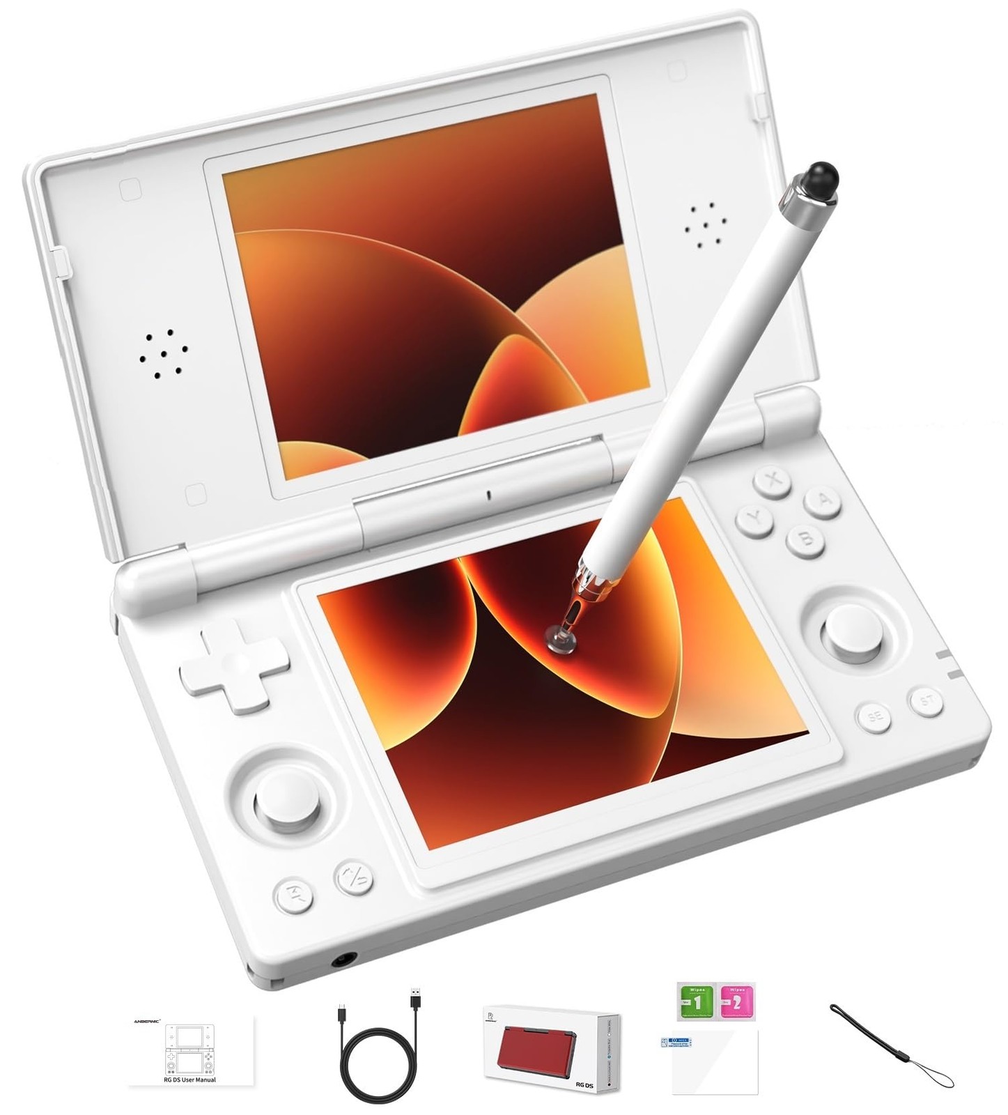 Anbernic RG DS Flip Retro Handheld Game Console , RGDS 4.0 Inch Dual IPS Touc…