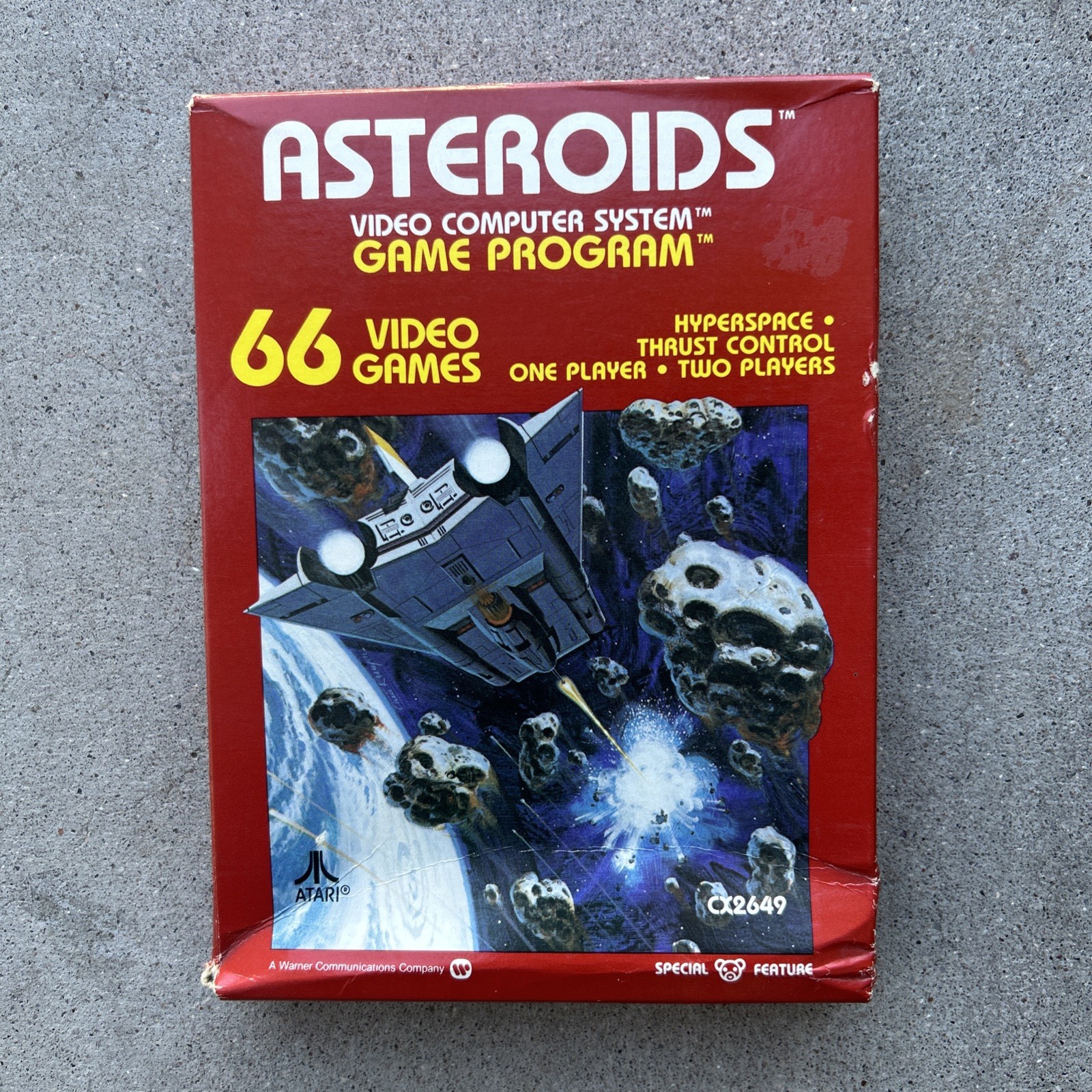 Asteroids Atari 2600 1981 Video Game Cartridge CX2649 NIB