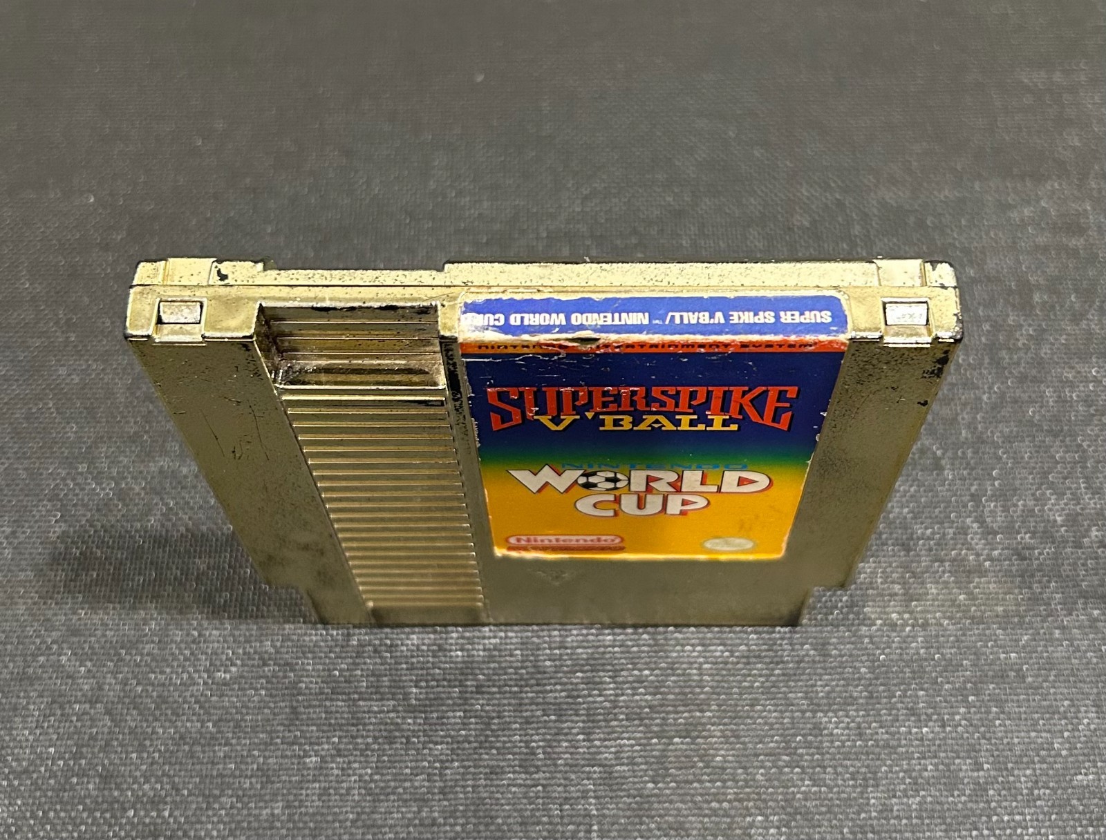 RARE Super Spike V’Ball / Nintendo World Cup Gold Cart NES Playtronic Brazil