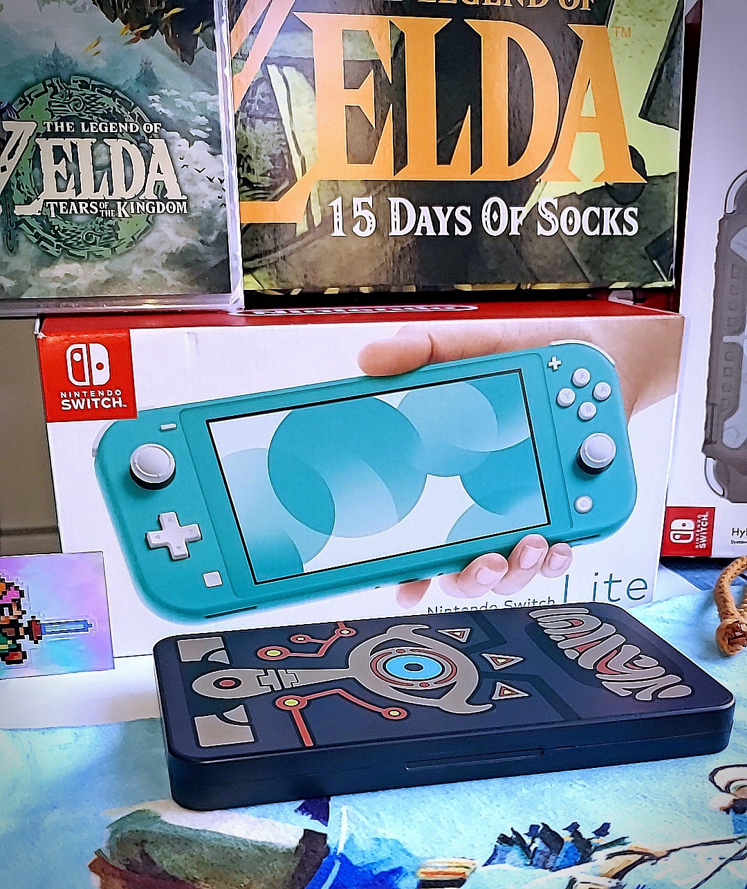 🔥🆕🔰 LEGEND OF ZELDA: Tears Of The Kingdom Nintendo Switch Lite Console Bundle