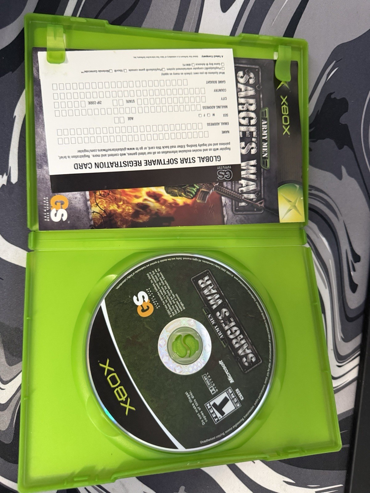 Global Star Software Army Men: Sarge’s War Action Xbox Manual Included