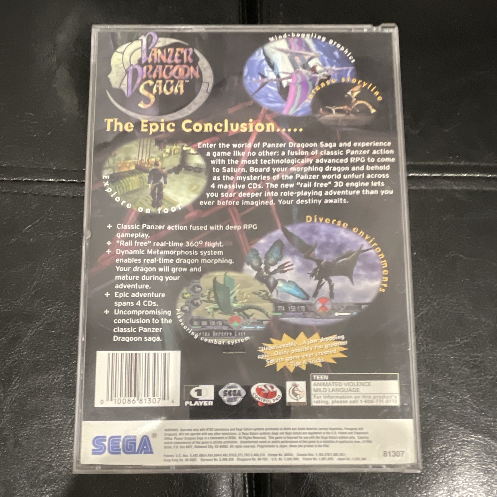 Panzer Dragoon Saga for Sega Saturn, SEGA Publisher