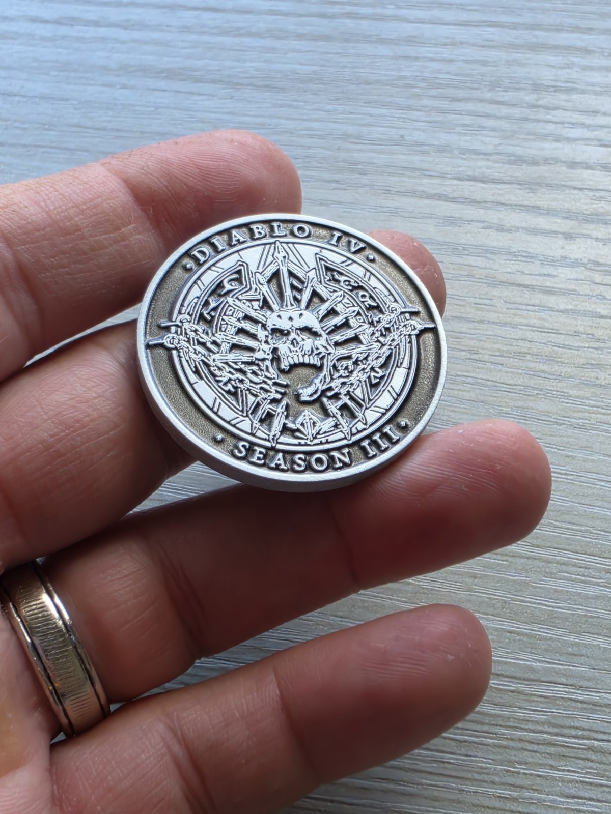Diablo 4 IV Developer Coin Medal Season Of The Construct #3 D4 Rare Blizzard PC