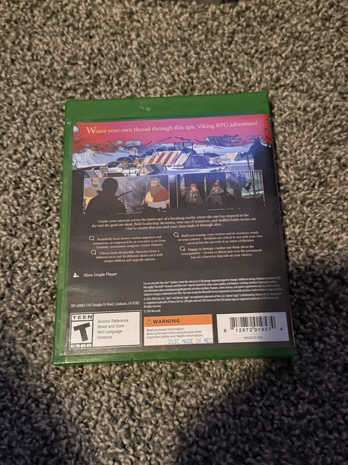 The Banner Saga Trilogy [ Bonus Edition ] (XBOX ONE) COMPLETE W/ INSERTS