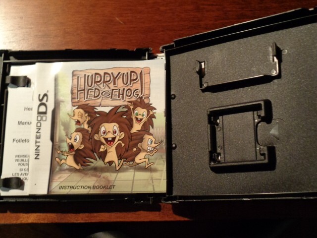 Hurry Up Hedgehog (Nintendo DS, CASE / MANUAL ONLY / Authentic) – USA