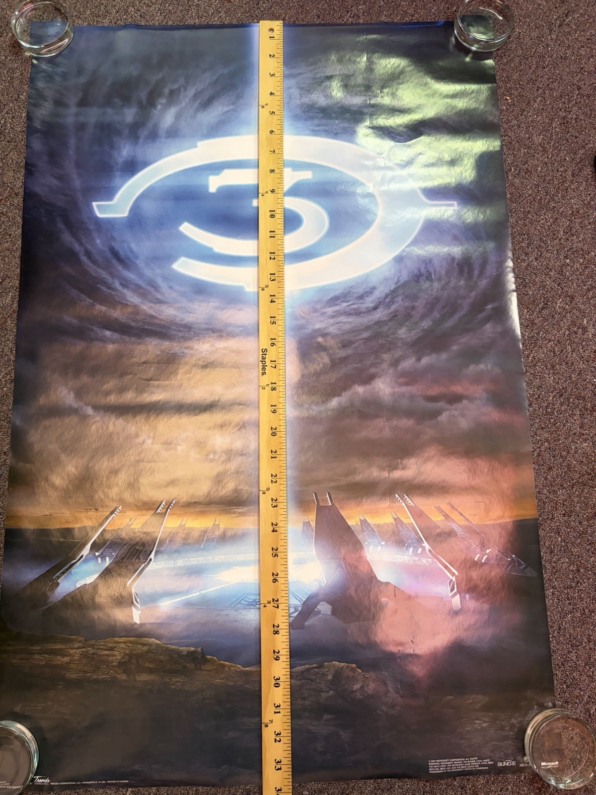 Vintage Halo 3 Promo Poster 2007 Xbox 360 Bungie RARE